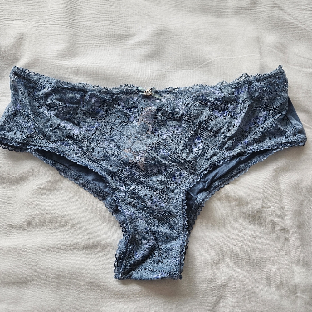 Victoria's Secret Sky Blue Lace Underwear